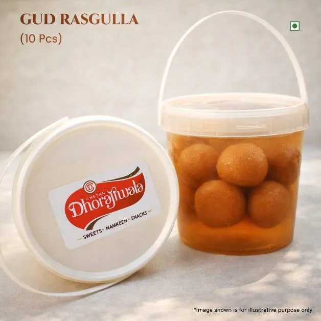 GUD RASGULLA 10 PIECES BUCKET